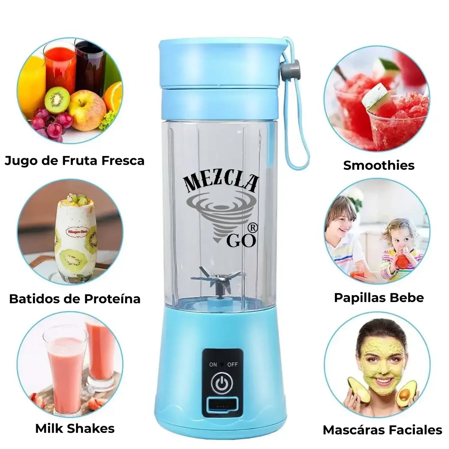 MINI LICUADORA PORTATIL MezclaGO + ENVIO GRATIS